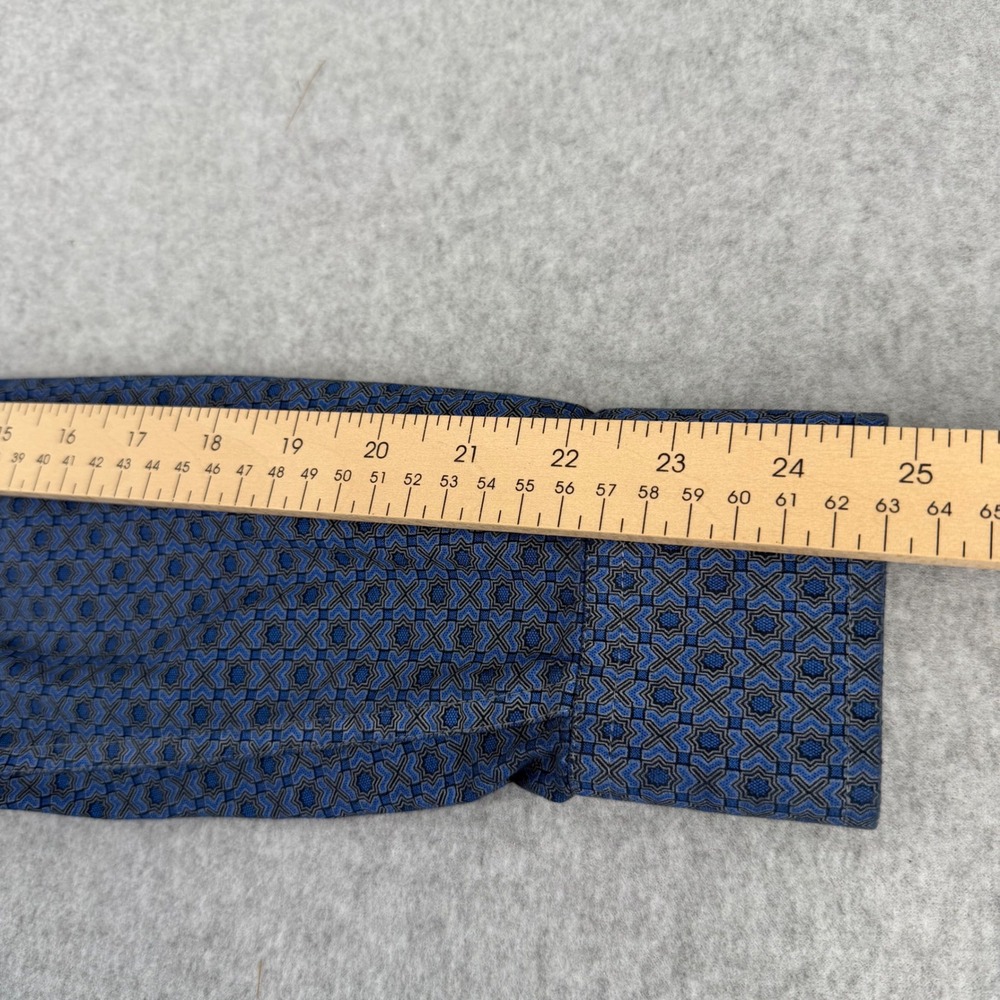 Rafter C Cowboy Collection Mens Blue Geometric Pearl Snap Western RC1810714R - Picture 7 of 12